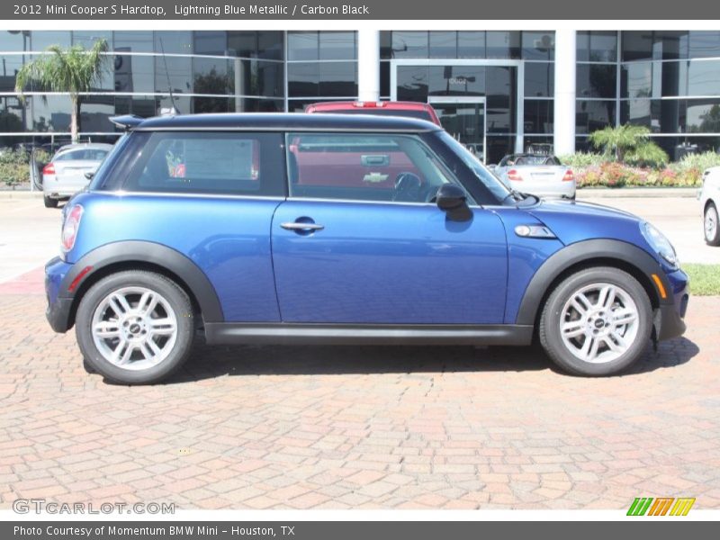 Lightning Blue Metallic / Carbon Black 2012 Mini Cooper S Hardtop