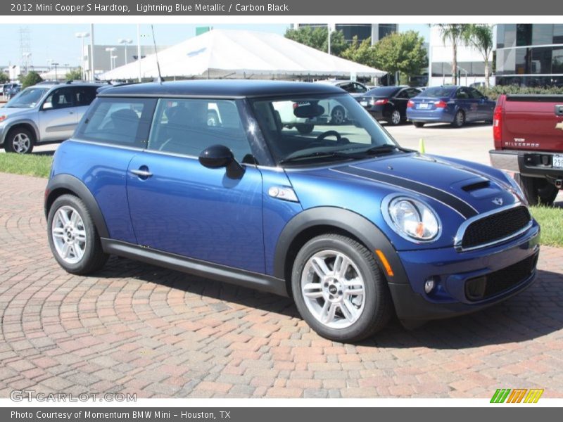 Lightning Blue Metallic / Carbon Black 2012 Mini Cooper S Hardtop