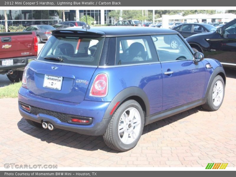 Lightning Blue Metallic / Carbon Black 2012 Mini Cooper S Hardtop
