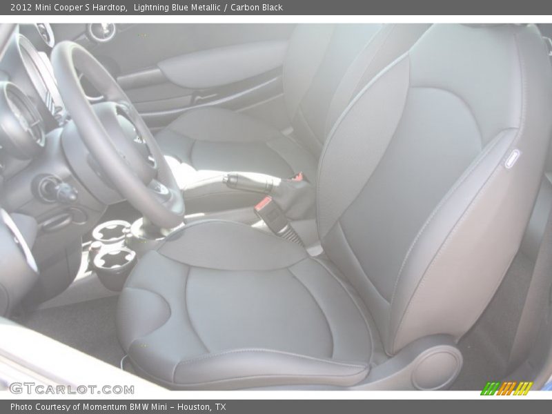 Lightning Blue Metallic / Carbon Black 2012 Mini Cooper S Hardtop