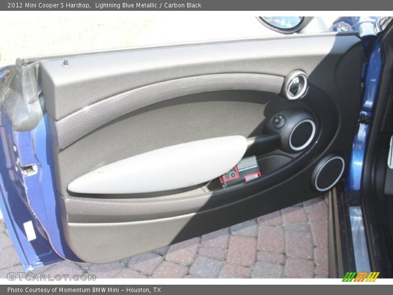 Lightning Blue Metallic / Carbon Black 2012 Mini Cooper S Hardtop