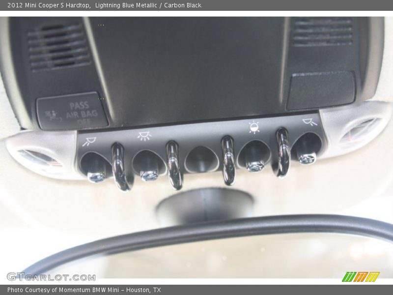 Lightning Blue Metallic / Carbon Black 2012 Mini Cooper S Hardtop