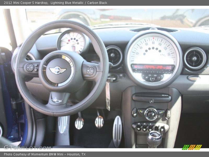 Lightning Blue Metallic / Carbon Black 2012 Mini Cooper S Hardtop