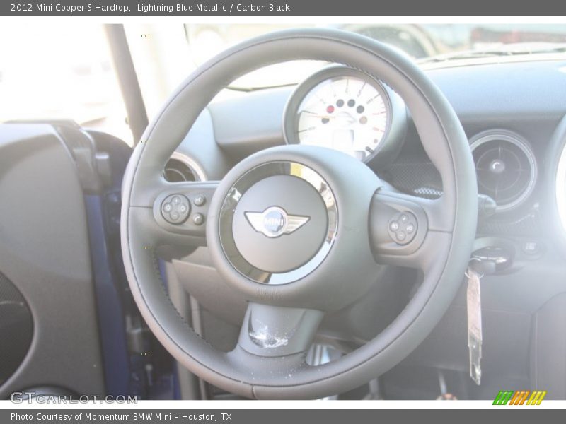 Lightning Blue Metallic / Carbon Black 2012 Mini Cooper S Hardtop
