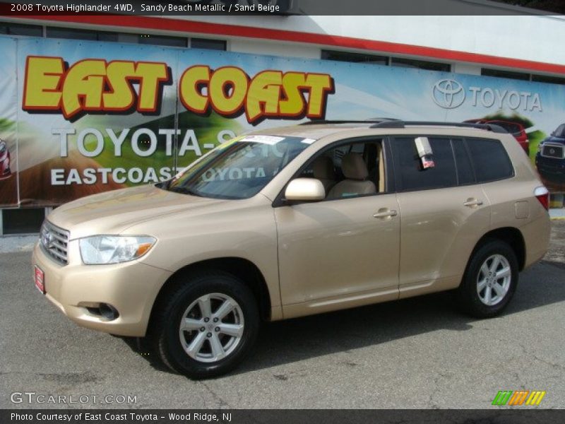 Sandy Beach Metallic / Sand Beige 2008 Toyota Highlander 4WD
