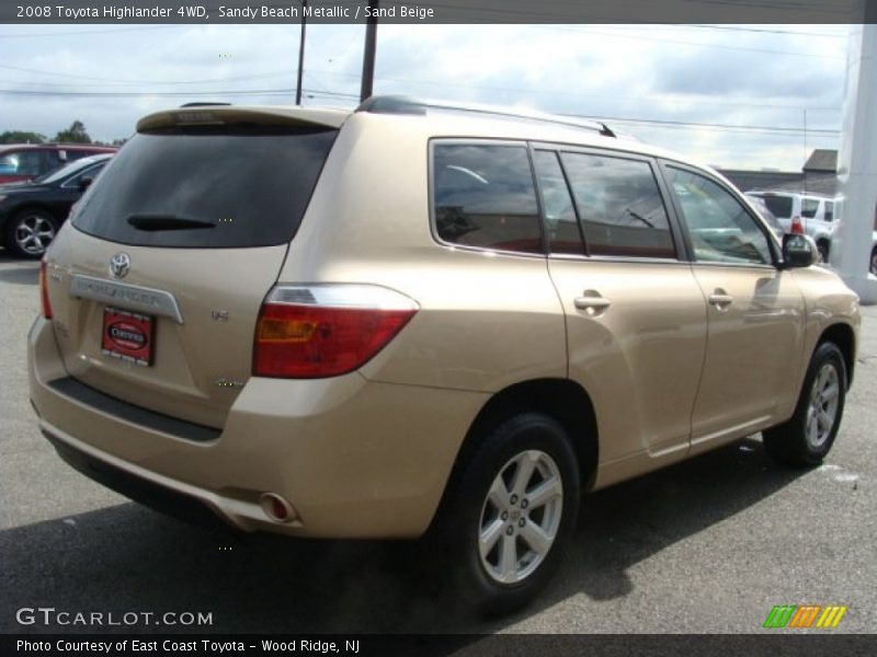 Sandy Beach Metallic / Sand Beige 2008 Toyota Highlander 4WD