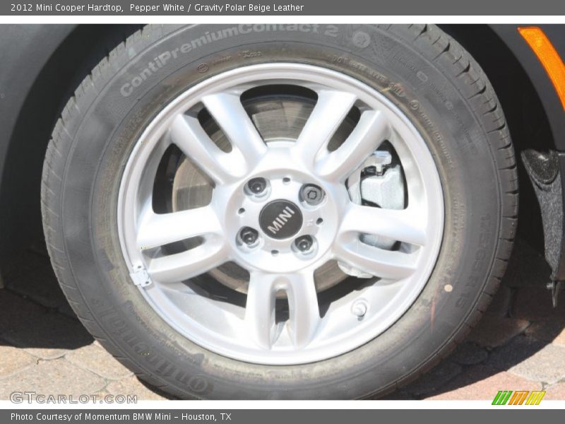Pepper White / Gravity Polar Beige Leather 2012 Mini Cooper Hardtop