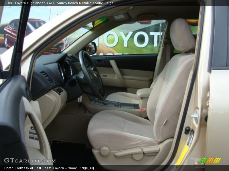 Sandy Beach Metallic / Sand Beige 2008 Toyota Highlander 4WD
