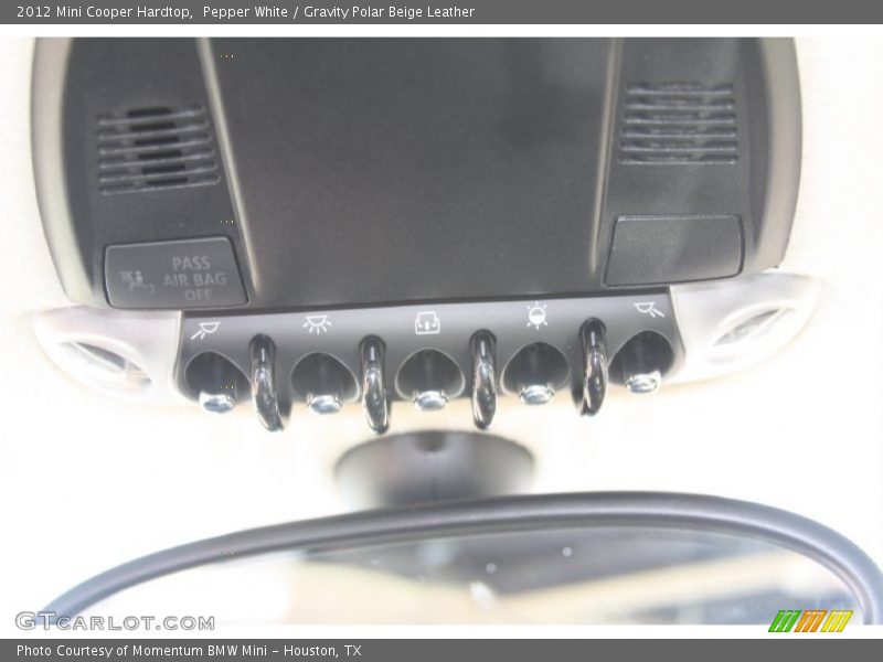 Pepper White / Gravity Polar Beige Leather 2012 Mini Cooper Hardtop