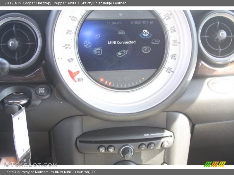 Pepper White / Gravity Polar Beige Leather 2012 Mini Cooper Hardtop