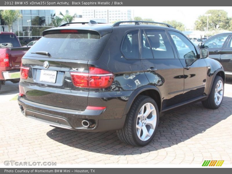 Black Sapphire Metallic / Black 2012 BMW X5 xDrive35i Sport Activity