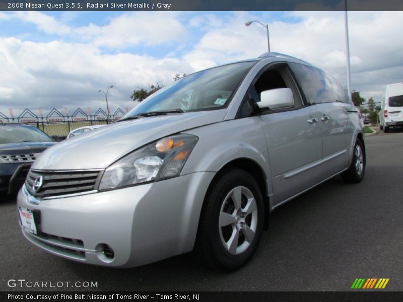 Radiant Silver Metallic / Gray 2008 Nissan Quest 3.5 S