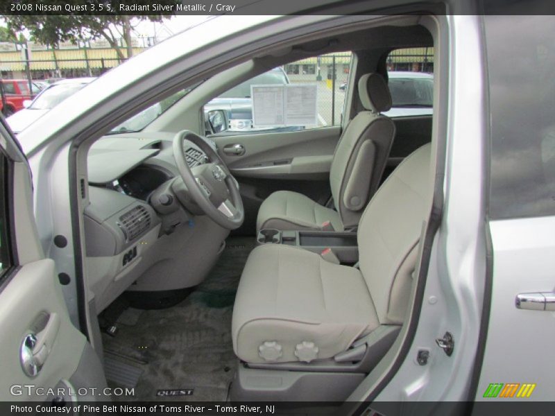 Radiant Silver Metallic / Gray 2008 Nissan Quest 3.5 S