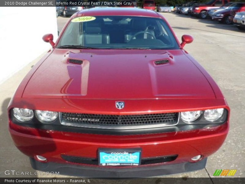 Inferno Red Crystal Pearl / Dark Slate Gray 2010 Dodge Challenger SE