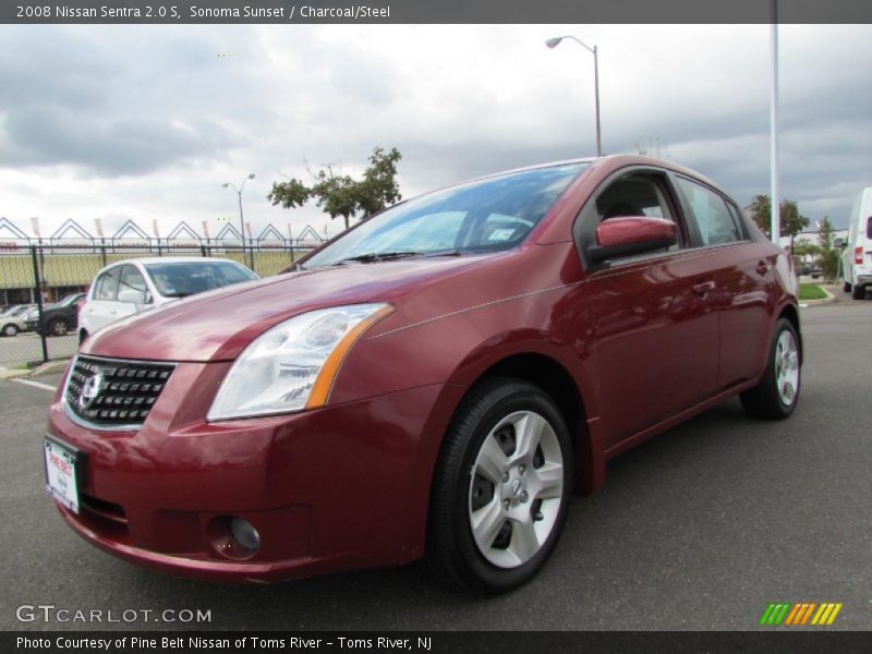 Sonoma Sunset / Charcoal/Steel 2008 Nissan Sentra 2.0 S