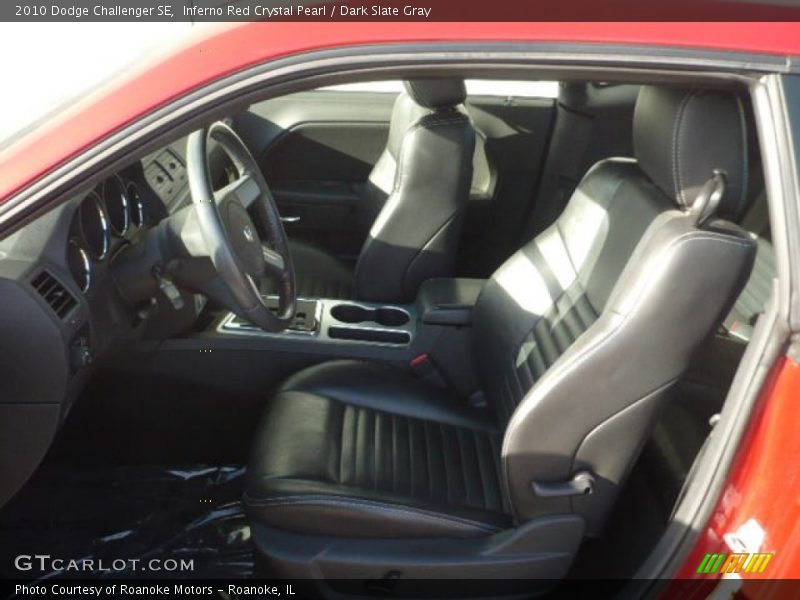 Inferno Red Crystal Pearl / Dark Slate Gray 2010 Dodge Challenger SE