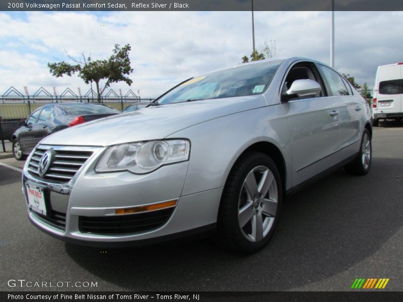 Reflex Silver / Black 2008 Volkswagen Passat Komfort Sedan