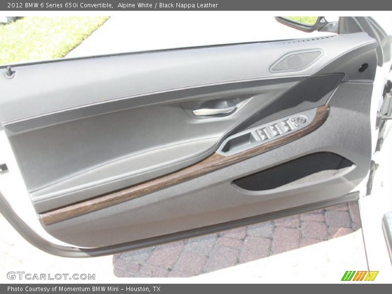Alpine White / Black Nappa Leather 2012 BMW 6 Series 650i Convertible