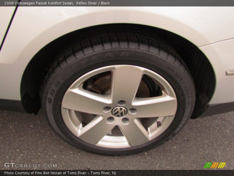 Reflex Silver / Black 2008 Volkswagen Passat Komfort Sedan