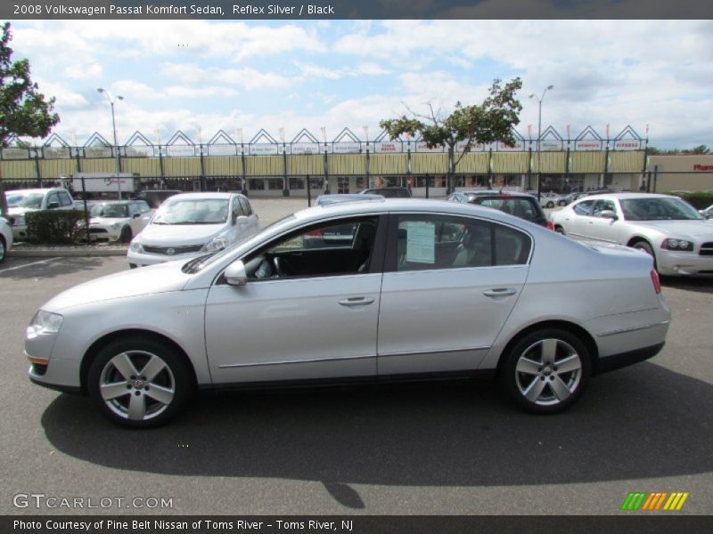 Reflex Silver / Black 2008 Volkswagen Passat Komfort Sedan
