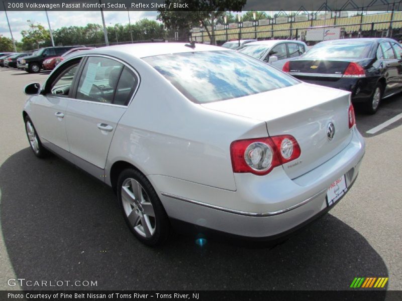 Reflex Silver / Black 2008 Volkswagen Passat Komfort Sedan