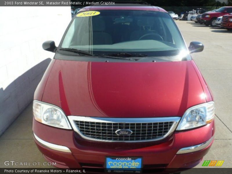 Matador Red Metallic / Medium Graphite 2003 Ford Windstar SE