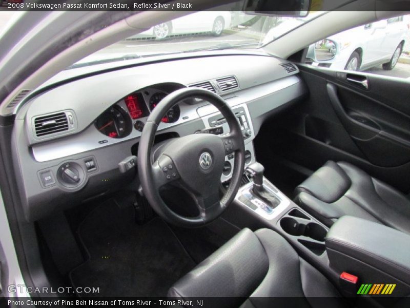 Reflex Silver / Black 2008 Volkswagen Passat Komfort Sedan