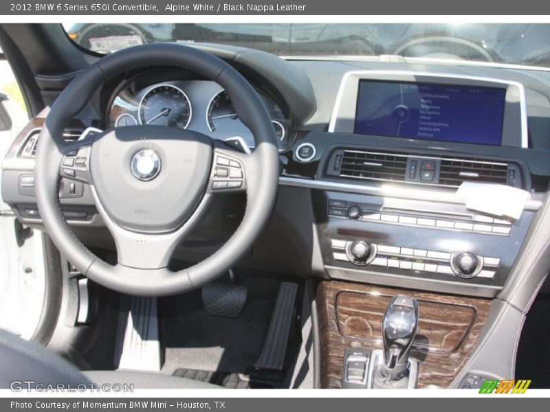 Alpine White / Black Nappa Leather 2012 BMW 6 Series 650i Convertible