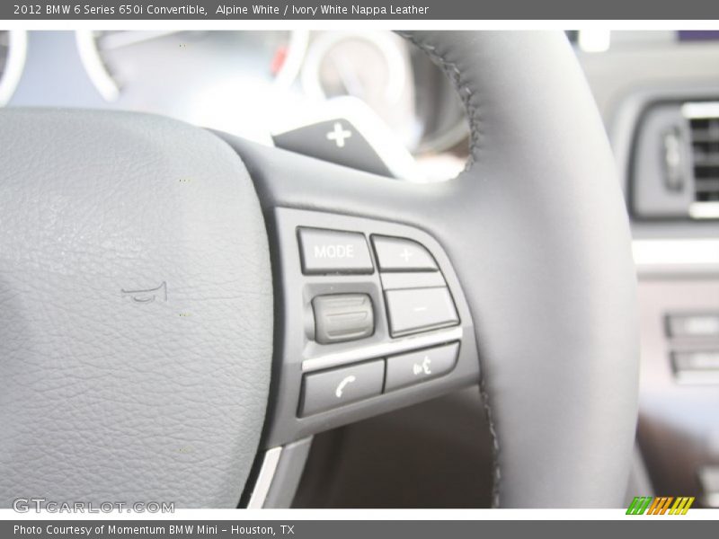 Alpine White / Ivory White Nappa Leather 2012 BMW 6 Series 650i Convertible