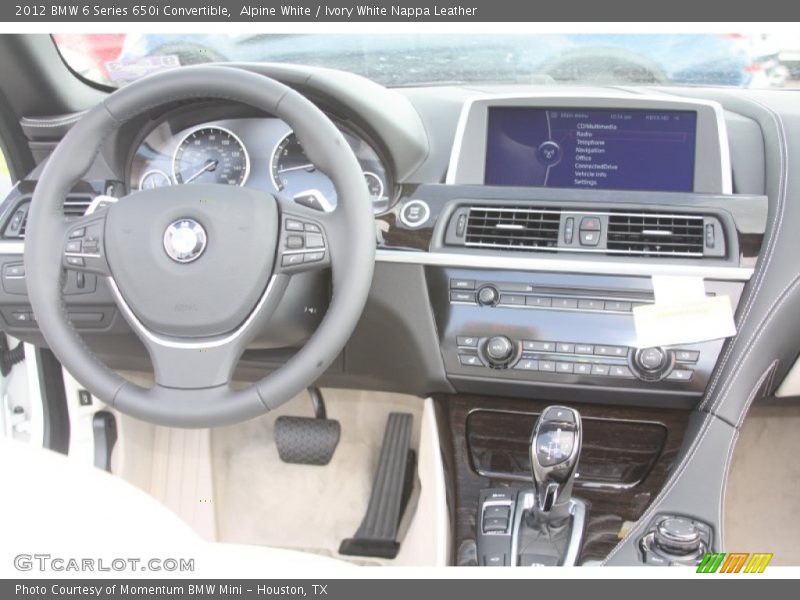 Dashboard of 2012 6 Series 650i Convertible