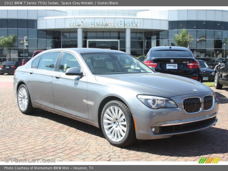 Space Grey Metallic / Oyster/Black 2012 BMW 7 Series 750Li Sedan