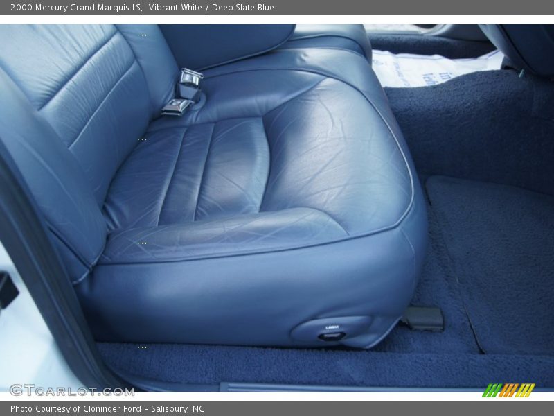 Vibrant White / Deep Slate Blue 2000 Mercury Grand Marquis LS
