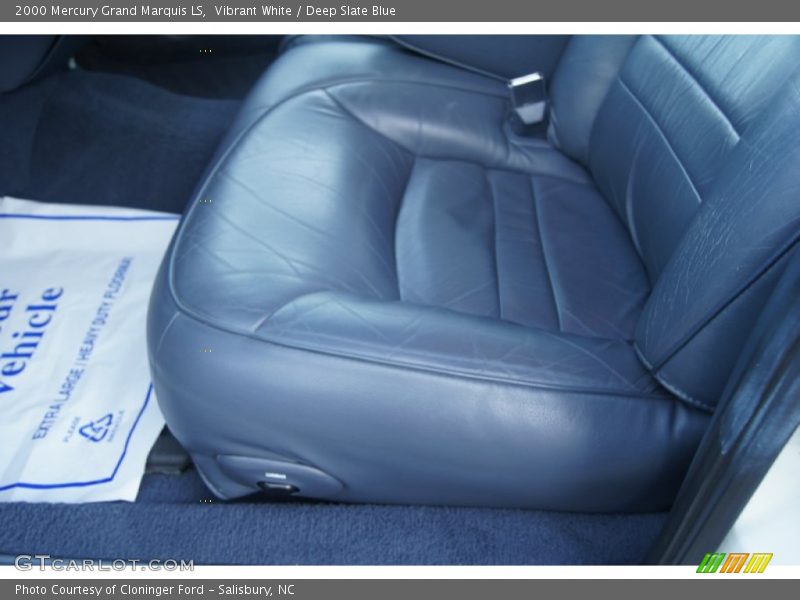 Vibrant White / Deep Slate Blue 2000 Mercury Grand Marquis LS