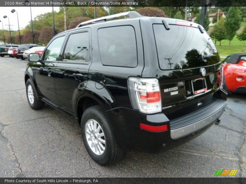 Black / Greystone/Stone Alcantara 2010 Mercury Mariner I4 Premier 4WD