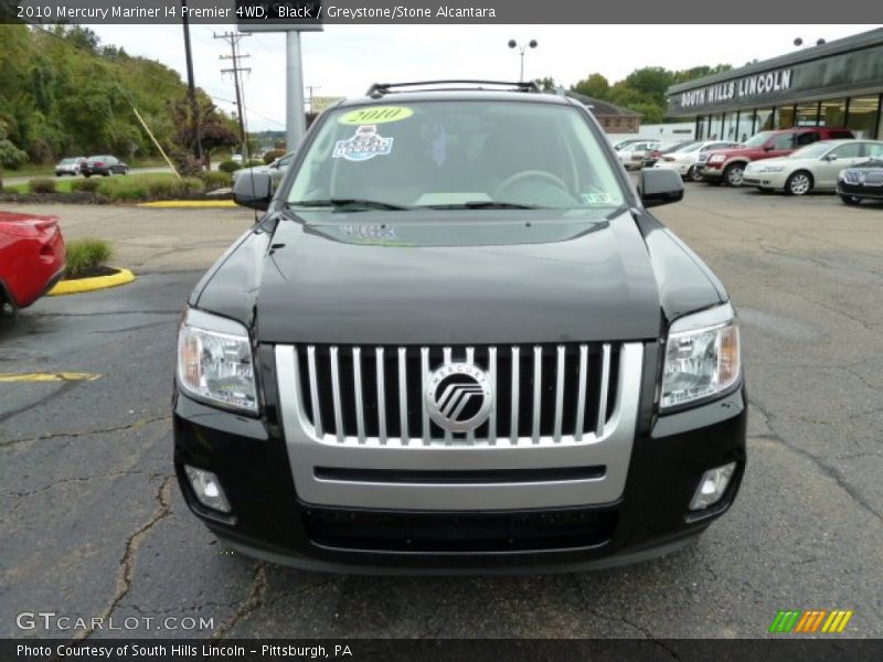 Black / Greystone/Stone Alcantara 2010 Mercury Mariner I4 Premier 4WD