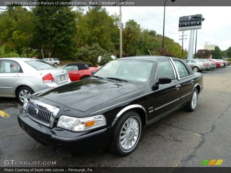 Black / Medium Light Stone 2011 Mercury Grand Marquis LS Ultimate Edition