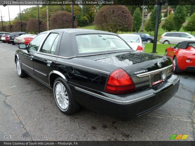 Black / Medium Light Stone 2011 Mercury Grand Marquis LS Ultimate Edition