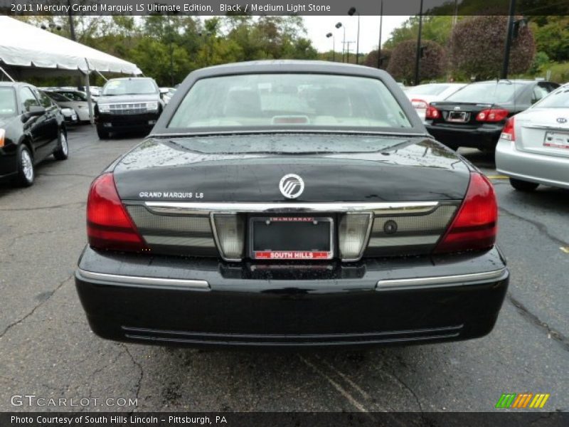 Black / Medium Light Stone 2011 Mercury Grand Marquis LS Ultimate Edition