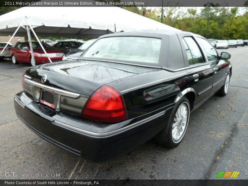 Black / Medium Light Stone 2011 Mercury Grand Marquis LS Ultimate Edition