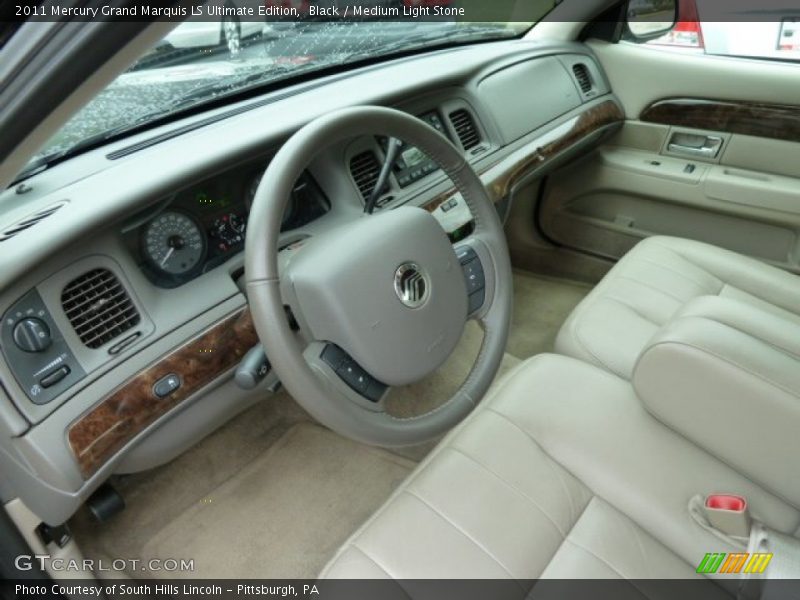 Black / Medium Light Stone 2011 Mercury Grand Marquis LS Ultimate Edition