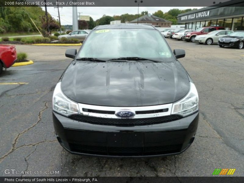 Black / Charcoal Black 2008 Ford Focus SE Coupe
