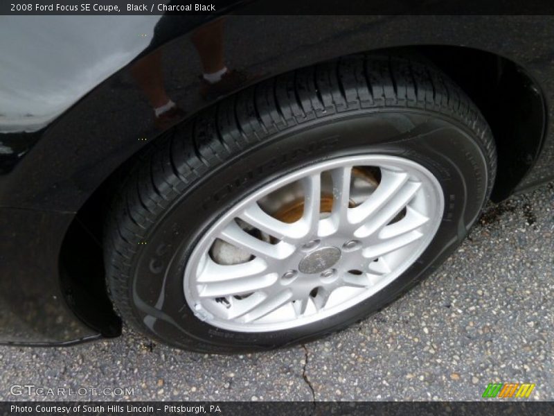 Black / Charcoal Black 2008 Ford Focus SE Coupe