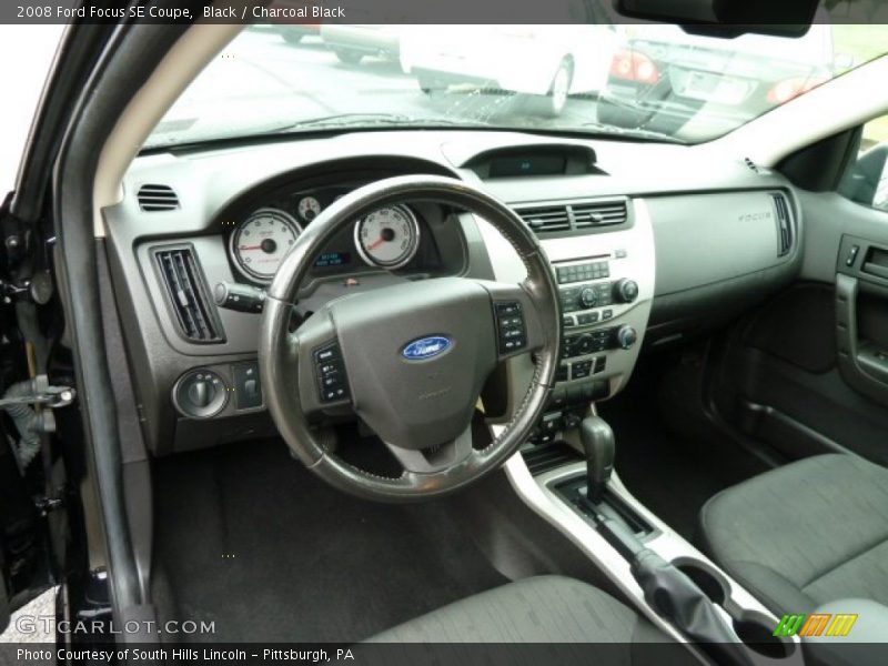 Black / Charcoal Black 2008 Ford Focus SE Coupe