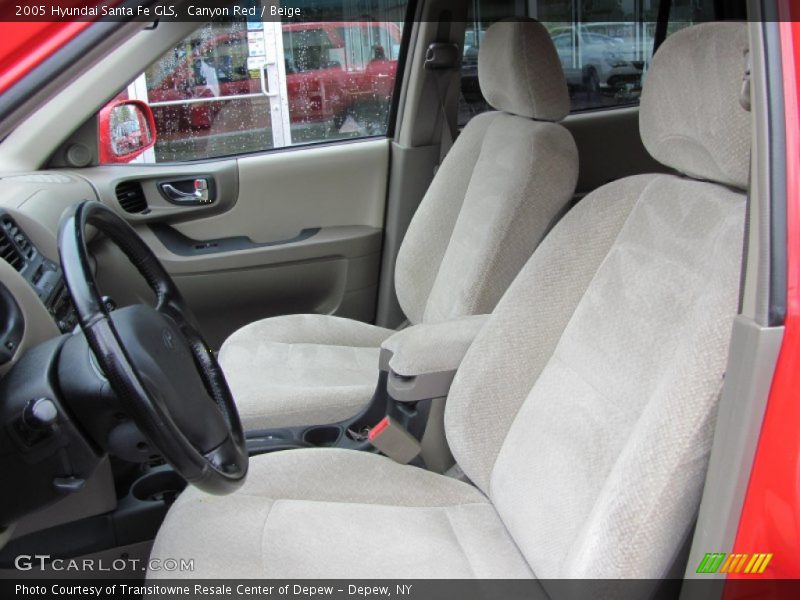 Canyon Red / Beige 2005 Hyundai Santa Fe GLS