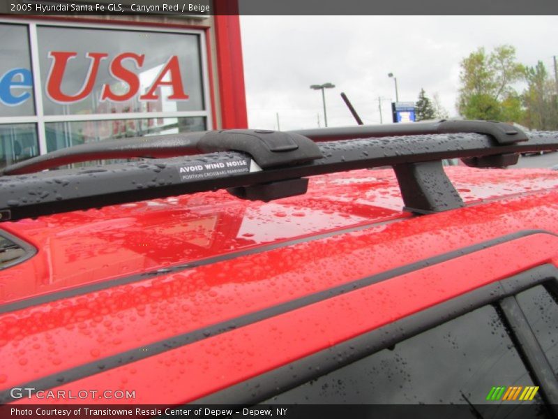 Canyon Red / Beige 2005 Hyundai Santa Fe GLS