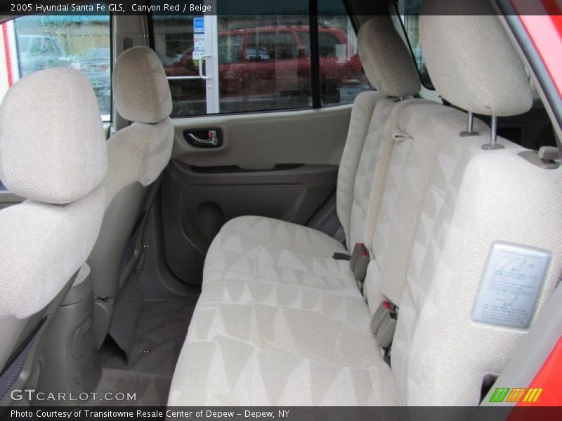 Canyon Red / Beige 2005 Hyundai Santa Fe GLS