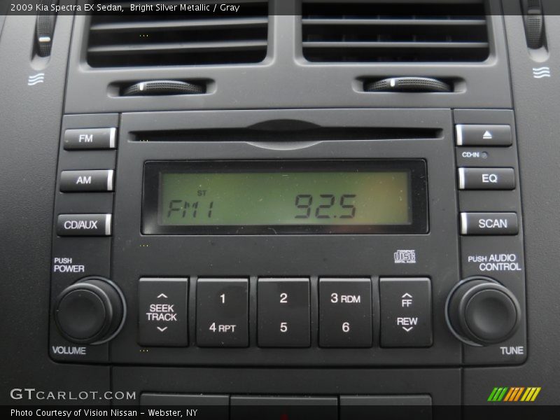 Bright Silver Metallic / Gray 2009 Kia Spectra EX Sedan