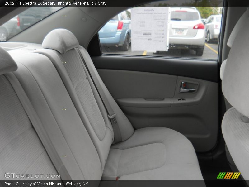 Bright Silver Metallic / Gray 2009 Kia Spectra EX Sedan