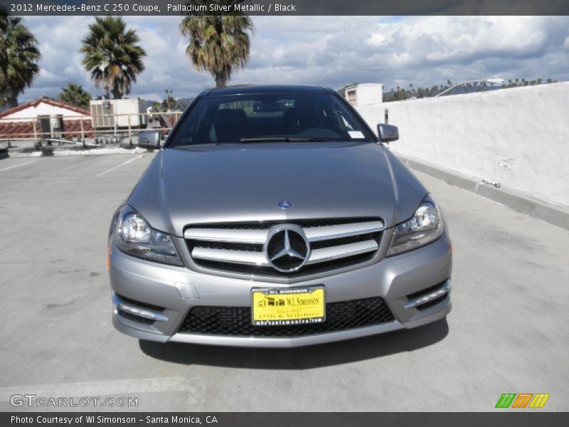 Palladium Silver Metallic / Black 2012 Mercedes-Benz C 250 Coupe