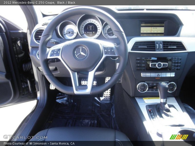 Black / Black 2012 Mercedes-Benz C 250 Coupe